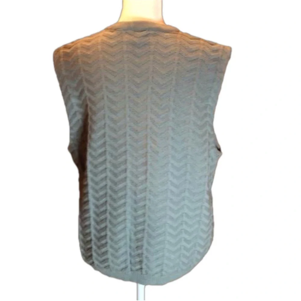 EASTBROOK Clothing Company Gray Zip Front Sweater Vest Size M - Picture 5 of 9